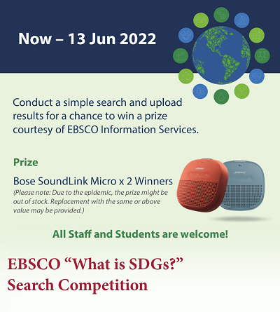 EBSCO “What is SDGs” Search Competition