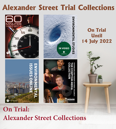 Alexander Street Trial Collections