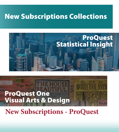 ProQuest new subscriptions_2627